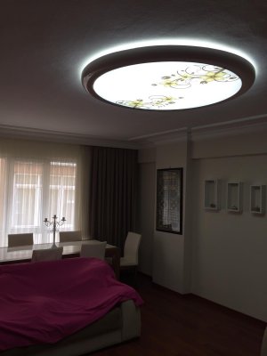 Hazır Gergi tavan Aydınlatma modelleri