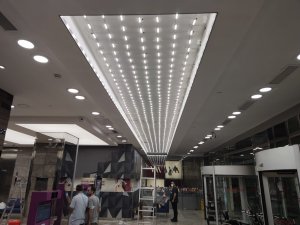 Transparan gergi tavan  modelleri