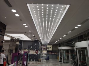 Transparan gergi tavan  modelleri