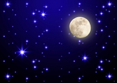 Uzay ve Gece gergi tavan modelleri