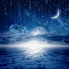 Uzay ve Gece gergi tavan modelleri