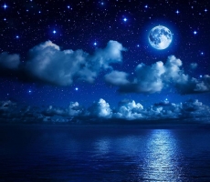 Uzay ve Gece gergi tavan modelleri